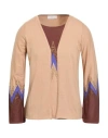 Corte Dei Gonzaga Gold Woman Sweater Camel Size L Viscose, Polyester, Polyamide In Neutral