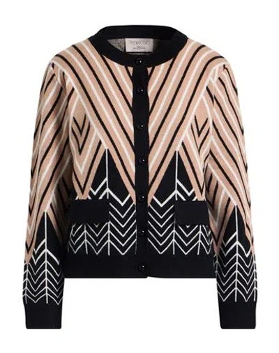 Corte Dei Gonzaga Intreccio Woman Cardigan Beige Size S Viscose, Polyester, Polyamide In Multi