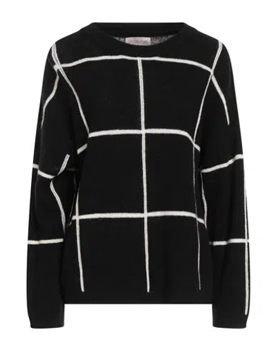 Corte Dei Gonzaga Intreccio Woman Sweater Black Size Xl Wool