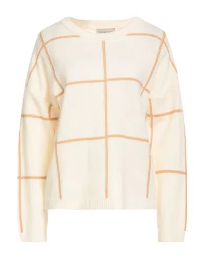 Corte Dei Gonzaga Intreccio Woman Sweater Cream Size Xl Wool In White