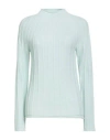 Corte Dei Gonzaga Intreccio Woman Turtleneck Turquoise Size Xl Wool In Blue