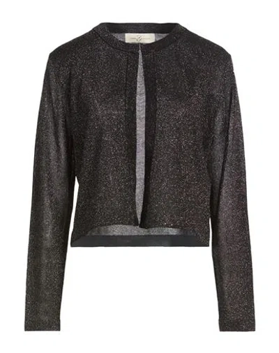 Corte Dei Gonzaga Woman Cardigan Black Size S Viscose, Metal Fiber, Polyamide