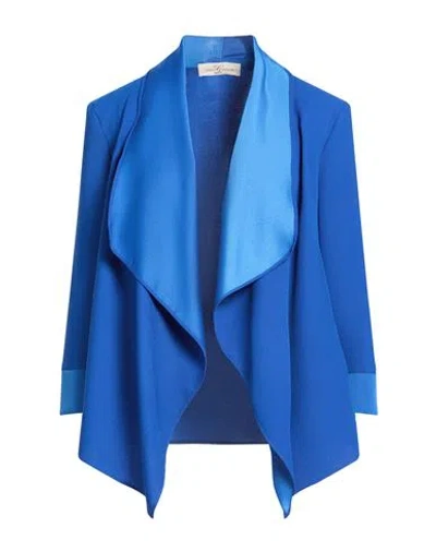 Corte Dei Gonzaga Woman Jacket Blue Size 8 Polyester