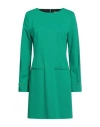 Corte Dei Gonzaga Woman Mini Dress Green Size 14 Viscose, Nylon, Elastane In Green