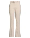 Corte Dei Gonzaga Woman Pants Beige Size 6 Polyester, Viscose, Elastane In Animal Print