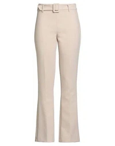 Corte Dei Gonzaga Woman Pants Beige Size 6 Polyester, Viscose, Elastane In Animal Print
