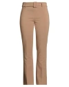 Corte Dei Gonzaga Woman Pants Camel Size 10 Polyester, Viscose, Elastane In Brown