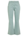 Corte Dei Gonzaga Woman Pants Sage Green Size 14 Cotton, Elastane In Green