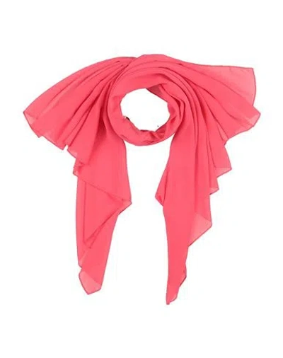 Corte Dei Gonzaga Woman Scarf Coral Size - Polyester In Pink