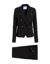 Corte Dei Gonzaga Woman Suit Black Size 16 Polyester, Elastane