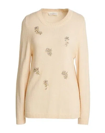Corte Dei Gonzaga Woman Sweater Beige Size L Acrylic, Polyamide, Wool, Mohair Wool In Neutral