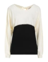 Corte Dei Gonzaga Woman Sweater Black Size L Viscose, Polyester, Polyamide In Neutral