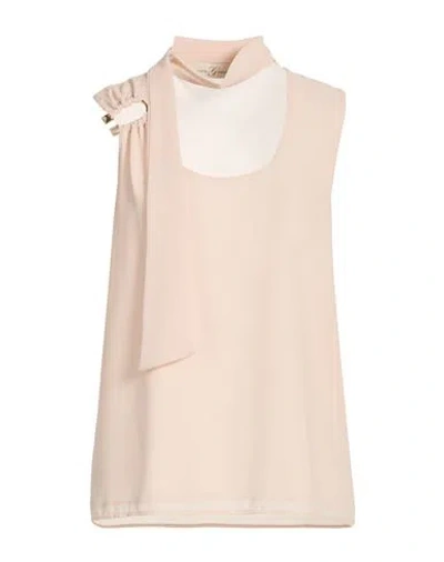 Corte Dei Gonzaga Woman Top Blush Size 10 Polyester In Pink