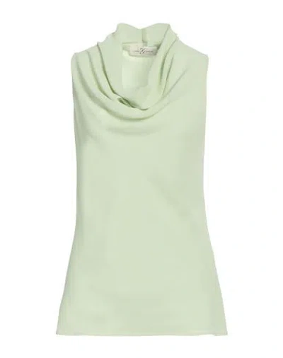 Corte Dei Gonzaga Woman Top Light Green Size 6 Polyester