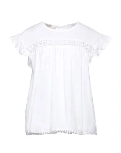 Corte Dei Gonzaga Woman Top White Size 12 Cotton