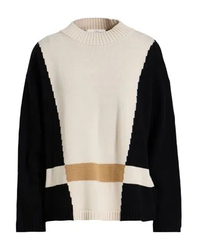 Corte Dei Gonzaga Woman Turtleneck Cream Size Xl Acrylic In White