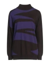 Corte Dei Gonzaga Woman Turtleneck Dark Brown Size L Wool, Acrylic