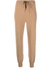 Corte Di Kel Drawstring Knit Trousers In Neutrals