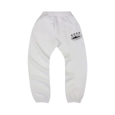 Pre-owned Corteiz 4starz Alcatraz Sweatpants 'white' | Men's Size L