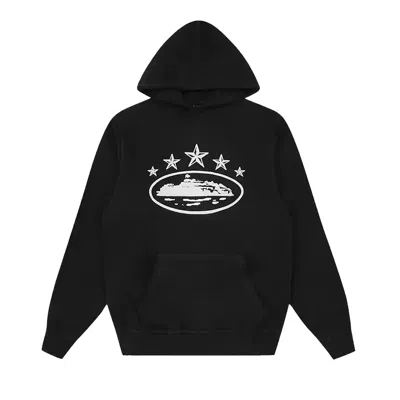 Pre-owned Corteiz 5 Starz Alcatraz Hoodie 'black' | Men's Size M