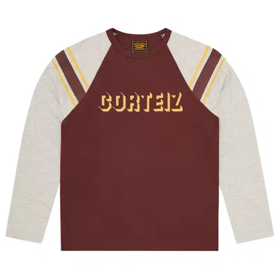 Pre-owned Corteiz 97 Heavyweight Raglan Long-sleeve 'burgundy' | Red | Men's Size M