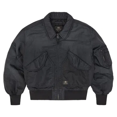 Pre-owned Corteiz Alcatraz Bomber Jacket 'vintage Black' | Men's Size Xxl