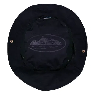 Pre-owned Corteiz Alcatraz Bucket Hat In Triple Black