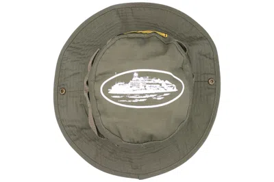 Pre-owned Corteiz Alcatraz Bucket Hat Khaki Green