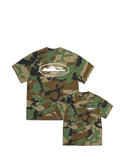 Corteiz Alcatraz Camouflage-print T-shirt In Neutrals