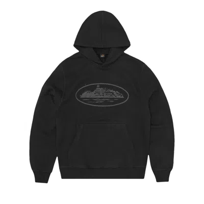 Pre-owned Corteiz Alcatraz Hoodie V2 'triple Black'