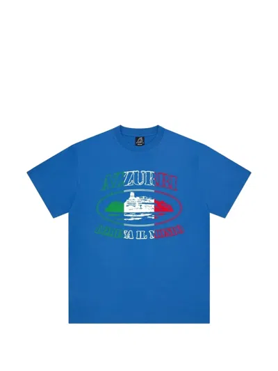 Corteiz Alcatraz Italy T-shirt In Blue