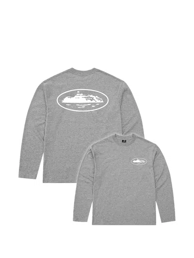 Corteiz Alcatraz Long-sleeve T-shirt In Grey