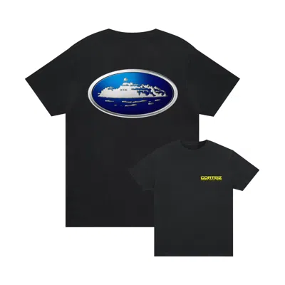 Pre-owned Corteiz Alcatraz World Rally Tee 'black'