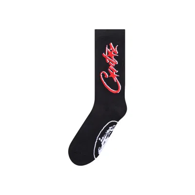Pre-owned Corteiz Allstarz Socks 'black/red'