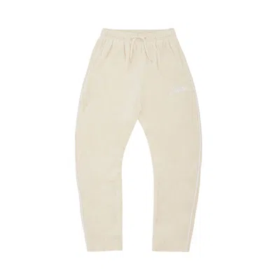 Pre-owned Corteiz Allstarz Vvs Velour Bottoms 'vanilla' | Cream | Men's Size S