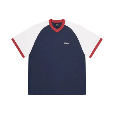Pre-owned Corteiz Americana Raglan Top 'navy' | Blue | Men's Size M