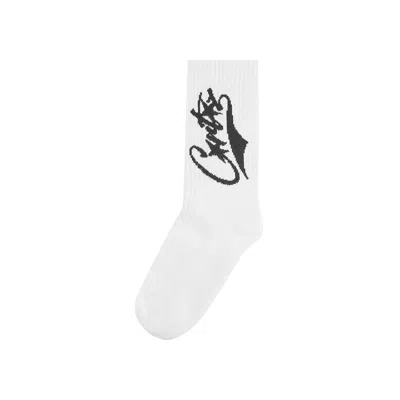 Pre-owned Corteiz Baseball Socks 'white/black' | Men's Size Onesize