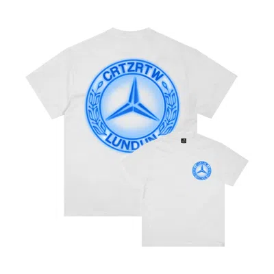 Pre-owned Corteiz Benz Tee *new Blank* 'white' | Men's Size M