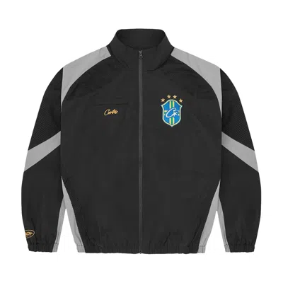 Pre-owned Corteiz Brasil Olympic Shuku Jacket 'black/grey' | Men's Size L