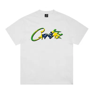 Pre-owned Corteiz Brasil Tee *new Blank* 'white'