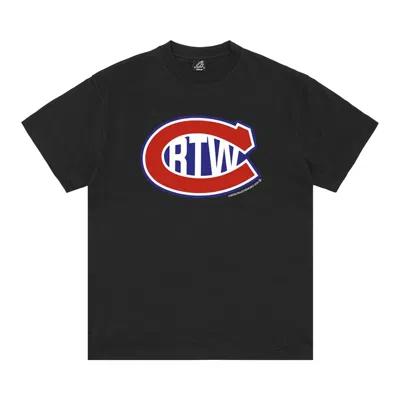 Pre-owned Corteiz C In Rtw Tee *new Blank* 'black'
