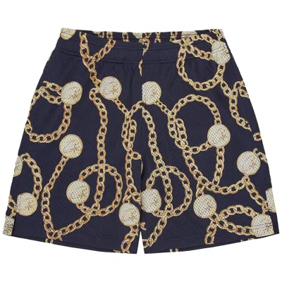 Pre-owned Corteiz Chains Mesh Short 'navy' | Blue | Men's Size L