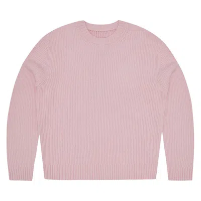 Pre-owned Corteiz Chochet Appliqué Knit Crew 'pink' | Men's Size M