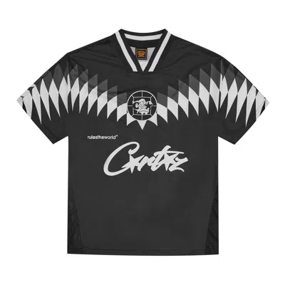Pre-owned Corteiz Club Rtw Football Jersey 'black'