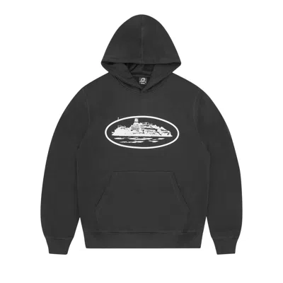Pre-owned Corteiz Crtz Alcatraz Hoodie 'black'