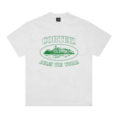 Pre-owned Corteiz Crtz Og Alcatraz Tee 'white'