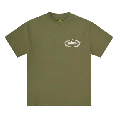 Pre-owned Corteiz Crtz Royale Heavyweight Tee 'olive' | Green | Men's Size Xs