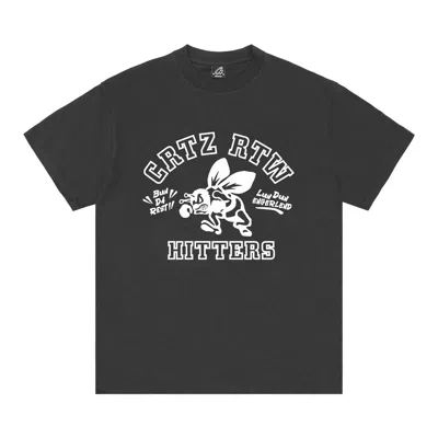Pre-owned Corteiz Crtz The Hitters Tee 'black'