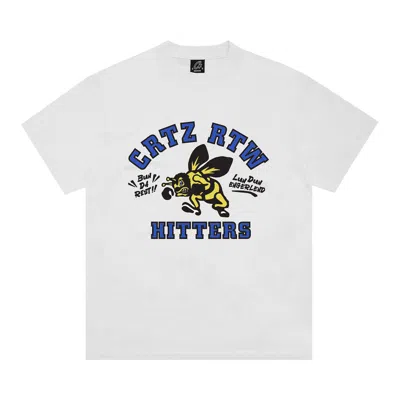 Pre-owned Corteiz Crtz The Hitters Tee 'white' | Men's Size M