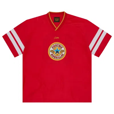 Pre-owned Corteiz Da Magpies Jersey 'red' | Men's Size M